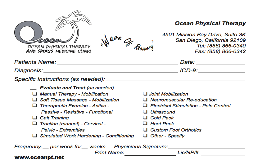 rx form